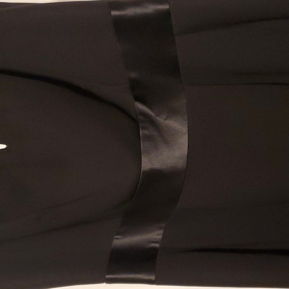 NWOT Ann Taylor Front Key Hole Square Neck Back Women's Black Dress - Size 0 - Picture 4 of 12